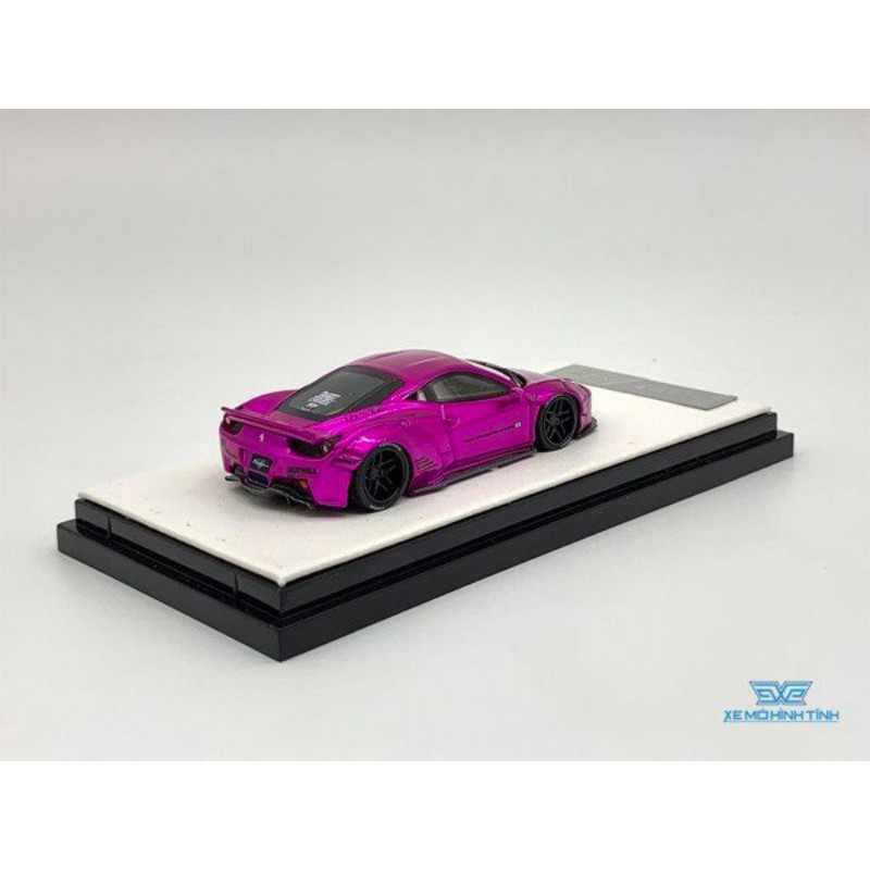 Xe Mô Hình Ferrari 458 LB Limited 499pcs Timothy Pierre và Liberty Walk 1:64 ( Hồng )&lt;br&gt;