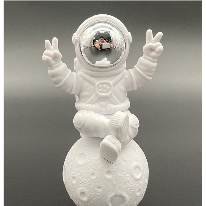 Phi hành gia vũ trụ trang trí, decor không gian siêu xinh, chất liệu nhựa cao 9-10cm