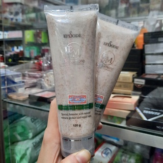 Sữa rửa mặt hạt mơ - beaumore scrub foam cleansing white 120g