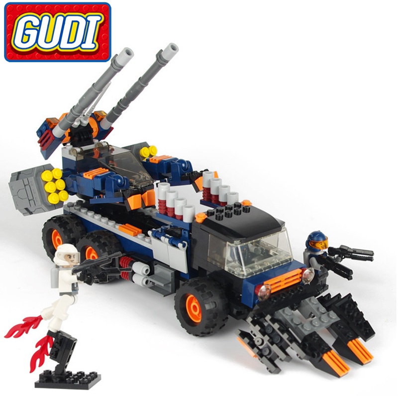 Bộ Đồ Chơi Lắp Ráp Xe Cảnh Sát Quân Đội Dành Cho Bé Trai