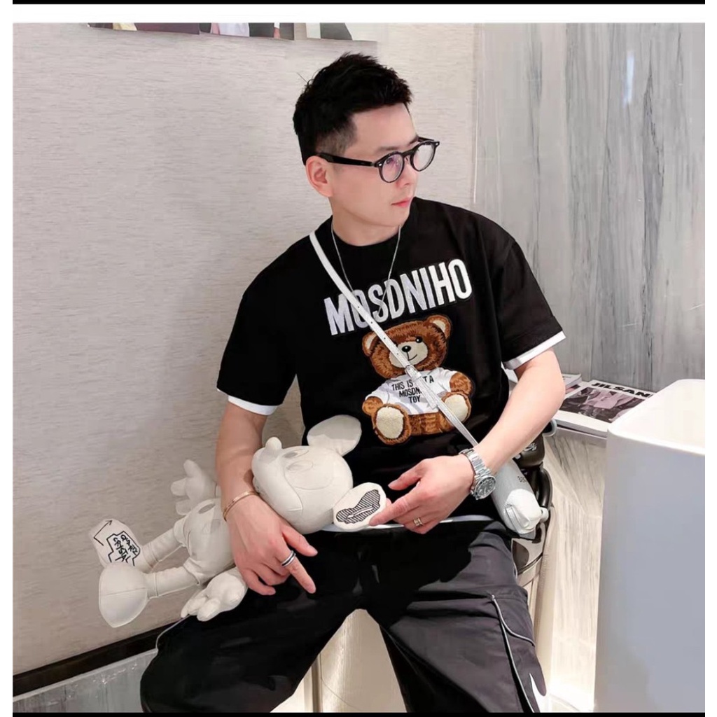 Áo Thun Hè  Phong Cách Gấu MOSCHINO Thời Trang Trẻ Trung Năng Động Thoải Mái Hot 2022