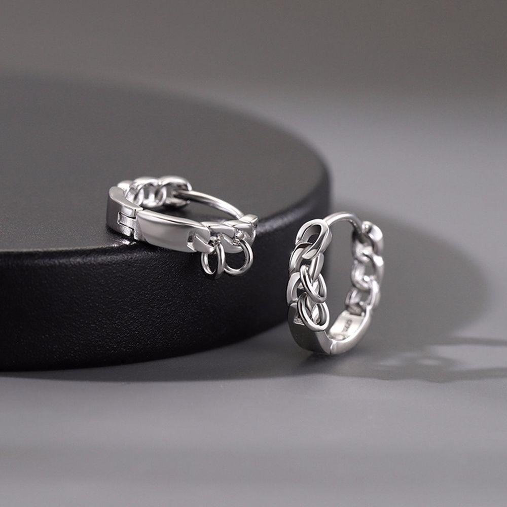 Khuyên Tai Tròn Phong Cách Hip Hop Punk Cho Nam Và Nữ|Khuyên Tai Tròn Rỗng Phong Cách Hàn Quốc