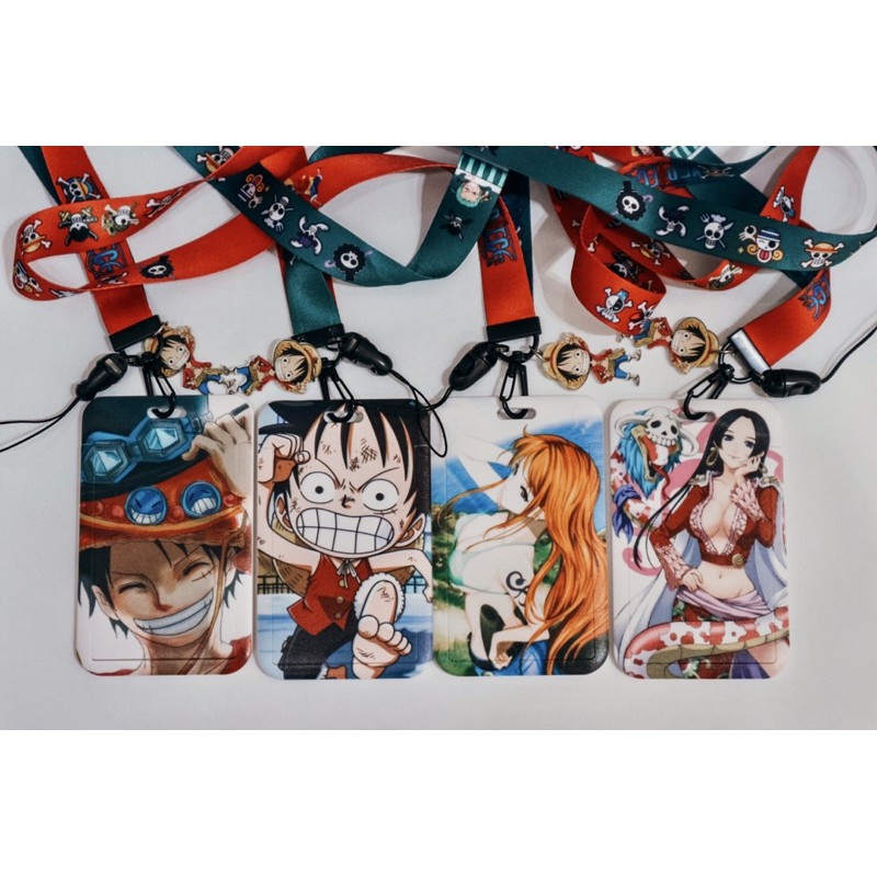 Combo dây đeo và bảng tên nhiều anime One Piece, Kimetsu no yaiba, Naruto, Jujitsu, Tokyo Ghoul, Conan, Pikachu