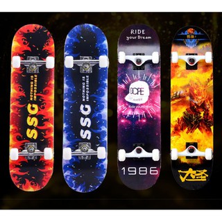 Ván trượt skateboard thể thao chất liệu gỗ phong ép cao cấp 7 lớp mặt nhám