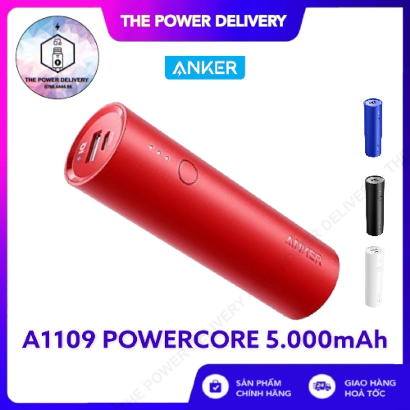 Pin Dự Phòng Anker PowerCore 5000mAh - A1109 - Bảo hành 12 tháng