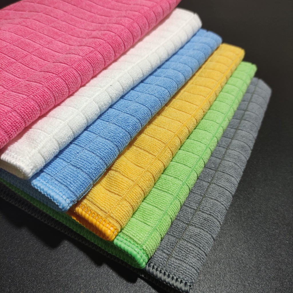 Khăn lau xe ô tô sợi Microfiber siêu sạch siêu thấm nước 50x55cm ngoài ra còn sử dụng lau nội thất, lau bếp, lau kính
