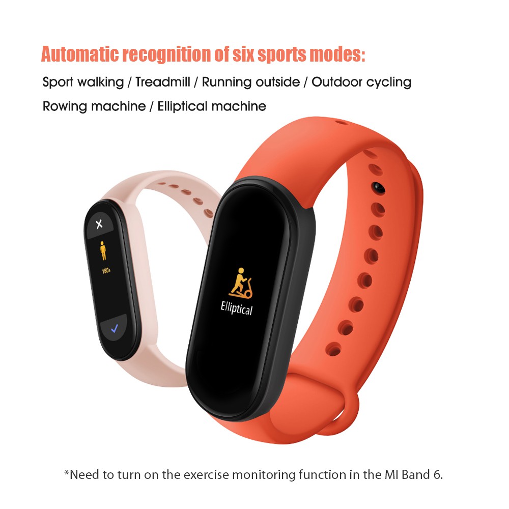 Vòng tay theo dõi sức khoẻ Xiaomi Mi Band 6 Có tiếng việt bản quốc tế, Mi Band 5 Nguyên Seal Mới 100%