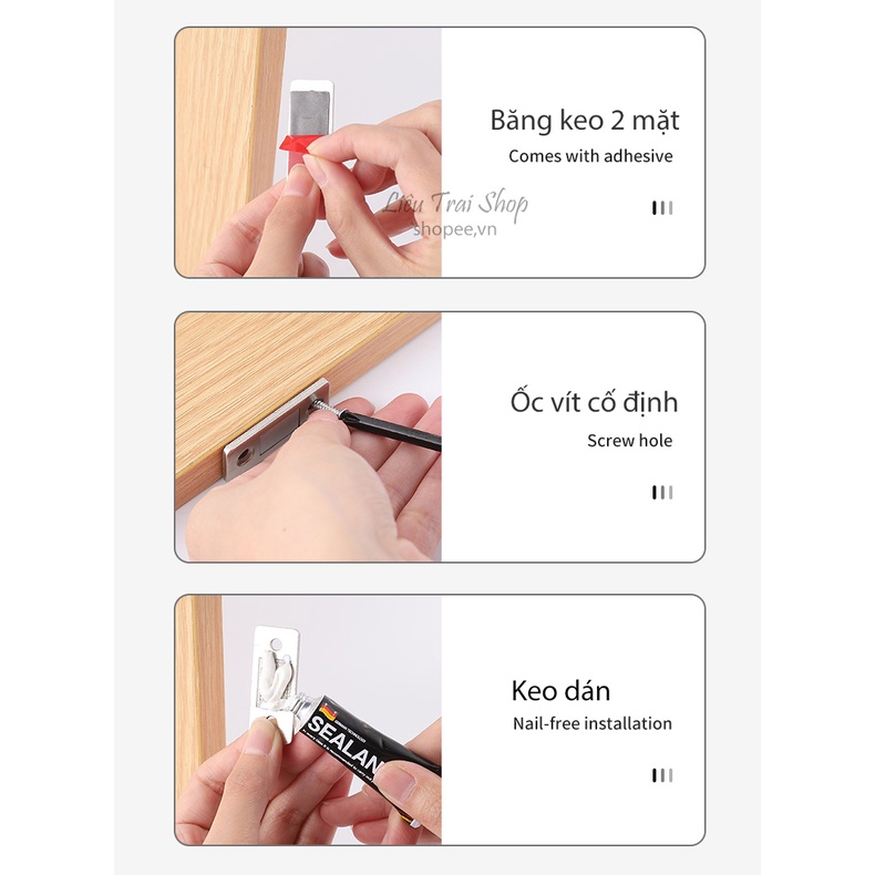 Chốt giữ cửa tủ khóa cửa lùa kéo nam châm từ tính nhỏ gọn tiện lợi