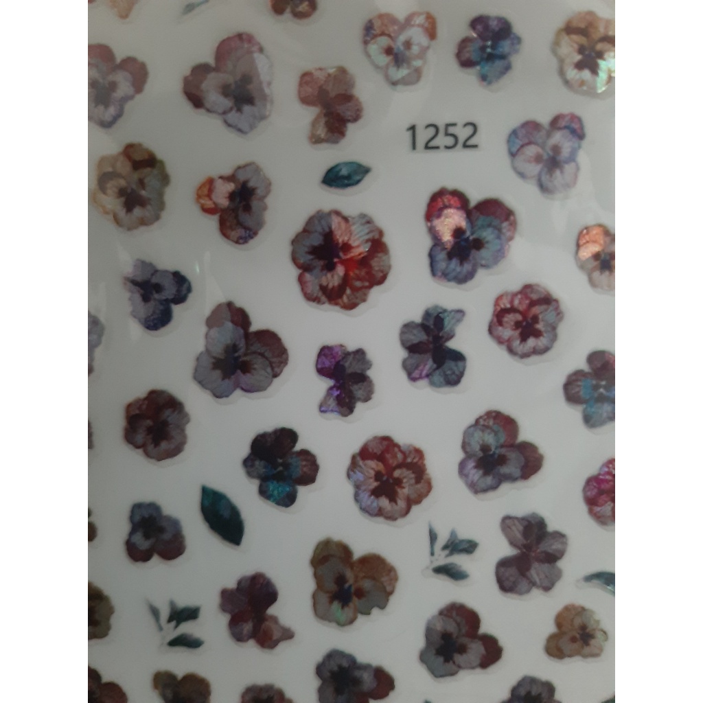 * Chuyên sản xuất cung cấp sỉ và lẻ toàn quốc * Sticker hình dán bông hoa mùa tết siêu đẹp Mã hiệu 1252.