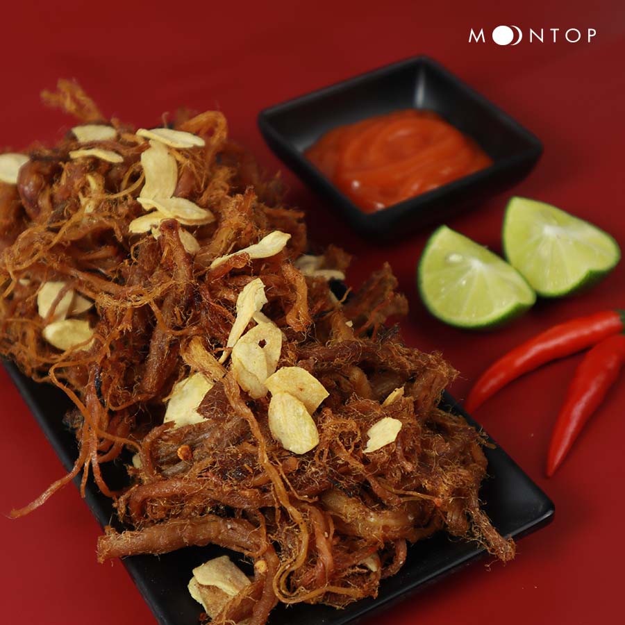 KHÔ HEO CHÁY TỎI THỢ SĂN - Hảo hạng loại 1 - Thịt khô homemade Moontop - Chất từng miếng thịt! | BigBuy360 - bigbuy360.vn