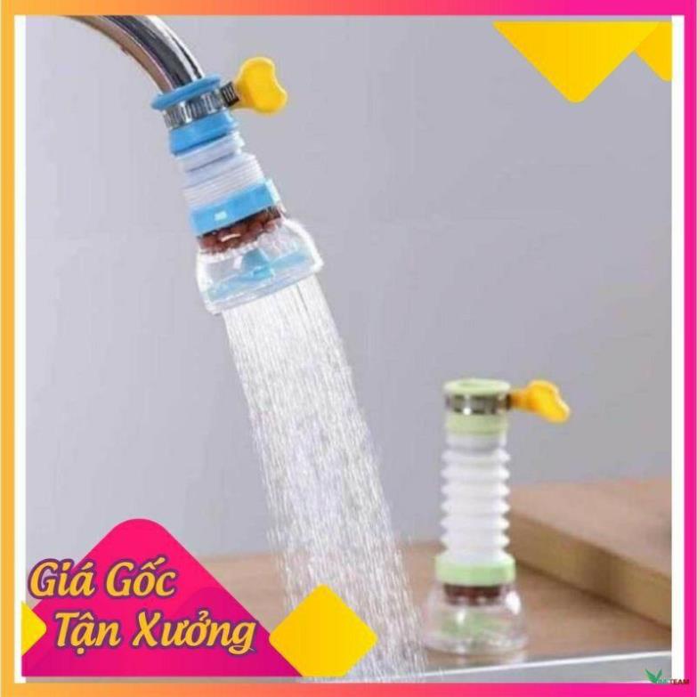 Đầu vòi lọc nước tăng áp 360 độ Có thể kéo dài Vòi tăng áp lực nước rửa chén bát có khóa cổ dê, cánh quạt -dc4675