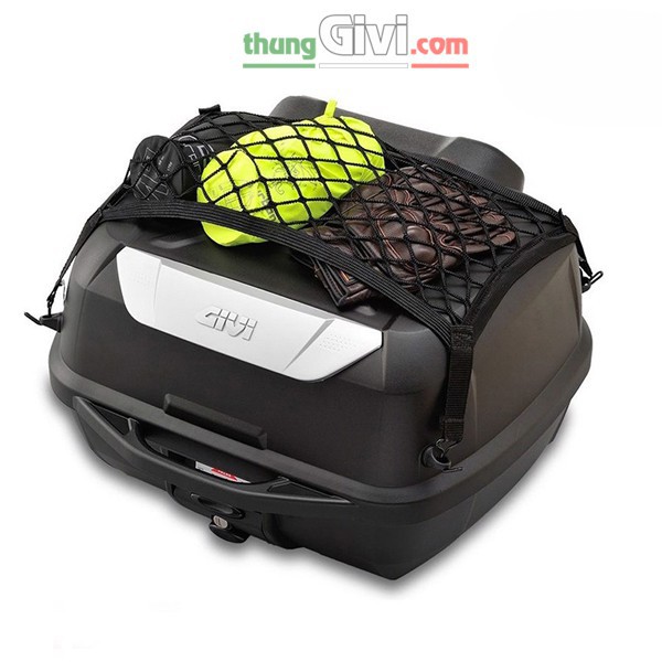 Thùng GIVI E43NTL Mulebox Gắn Sau Xe Máy Motor Màu Đen Với Đế Đệm HÀNG CHÍNH HÃNG