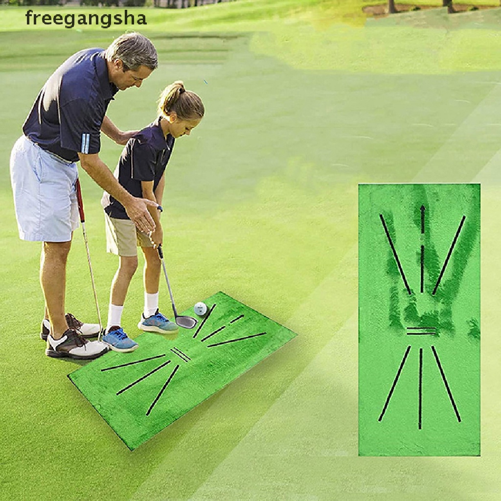 [FREG] Foldable Golf Hitting Mat Swing Training Aid Portable Golf Practice Training Mat FDH