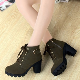 🎐HS🎐Giày boot nhung cao cổ