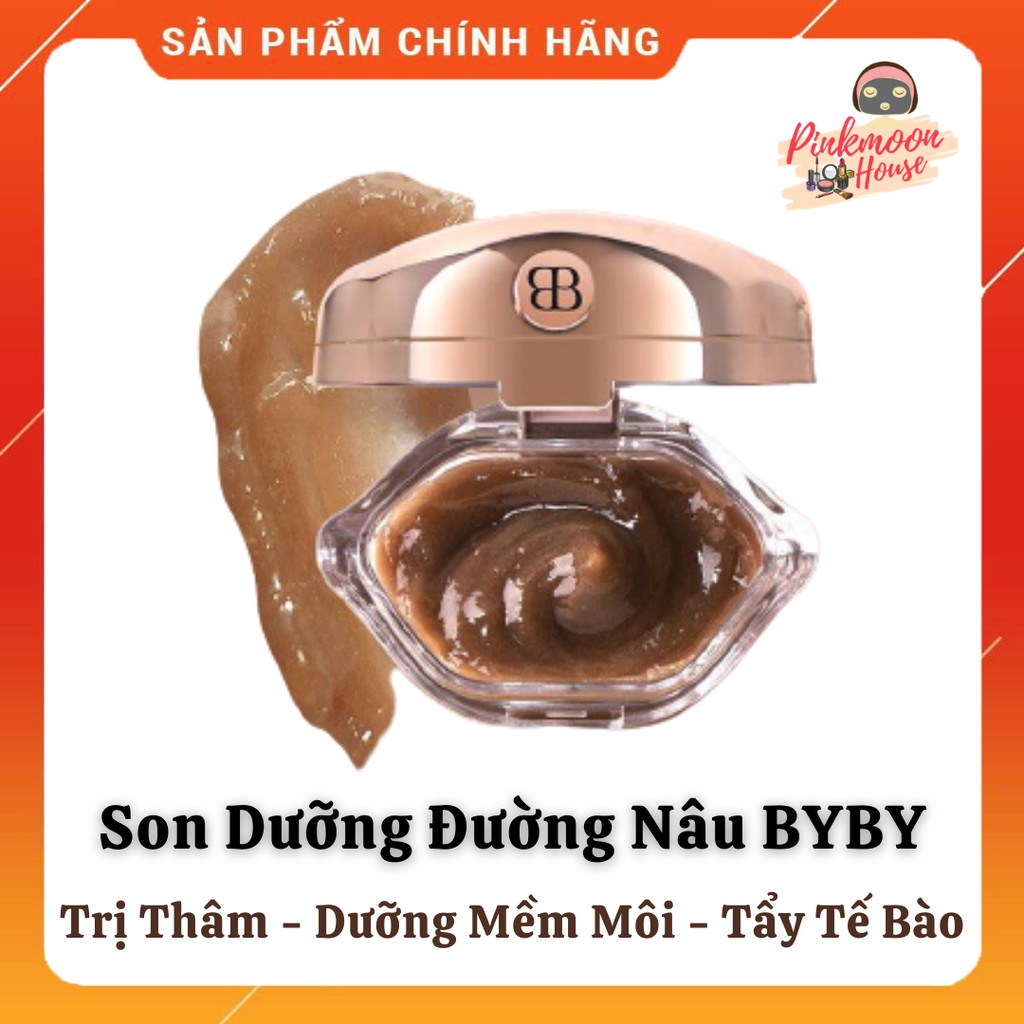 Mặt Nạ Ngủ Môi Đường Nâu Làm Hồng Môi Tẩy Tế Bào Chết Byby