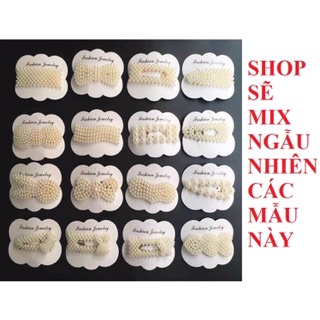 SÉT 5 KẸP TÓC ĐÍNH CHÂU NHÂN TẠO