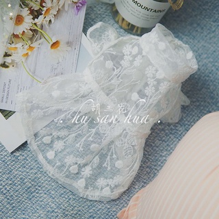 Đầm công chúa phối ren xinh xắn cho thú cưng