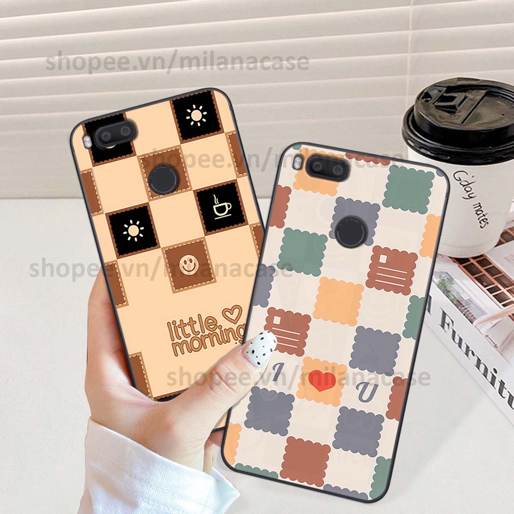 Ốp Xiaomi Mi A1 caro họa tiết nhiều màu sắc siêu đẹp thời trang cá tính