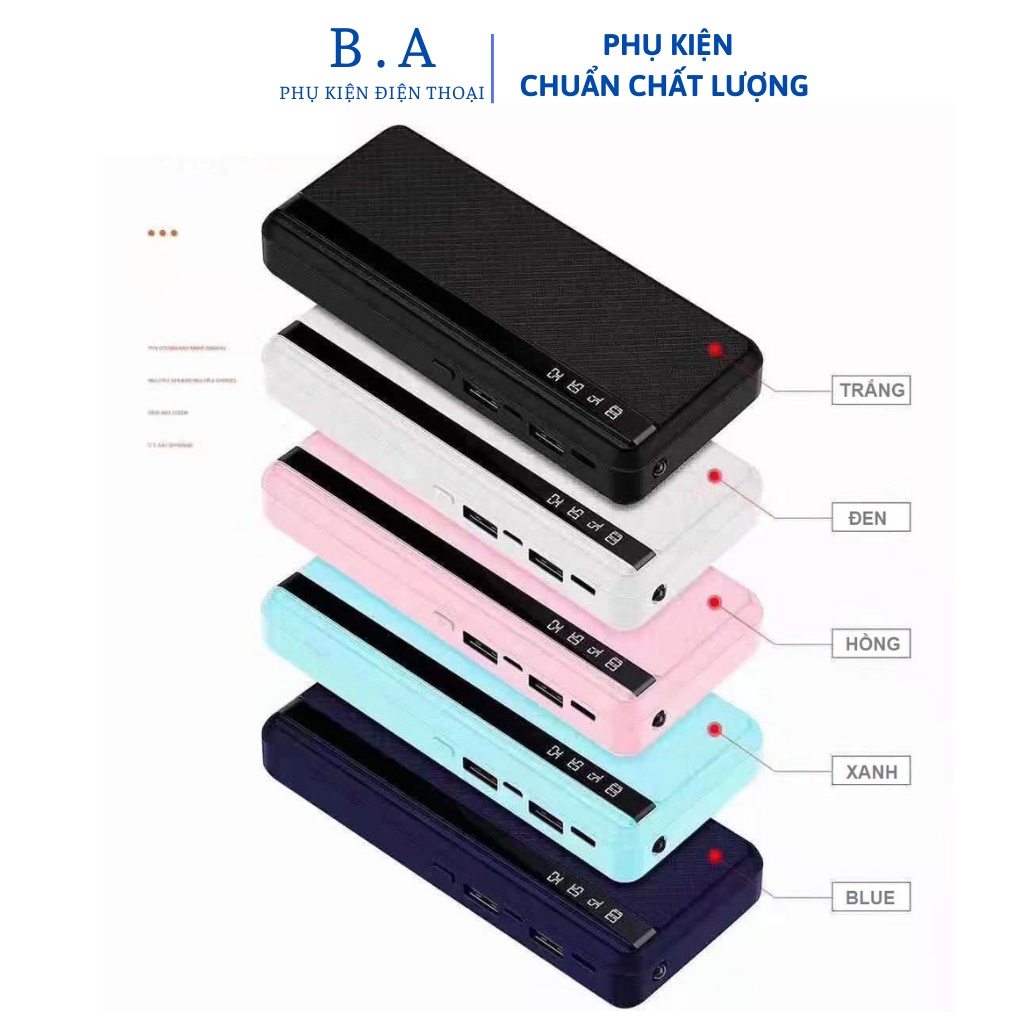 Pin sạc dự phòng màn hình Led chính hãng Power bank 10000 mah, sạc nhanh hơn 5 lần cho iphone,samsung,máy tính bảng...