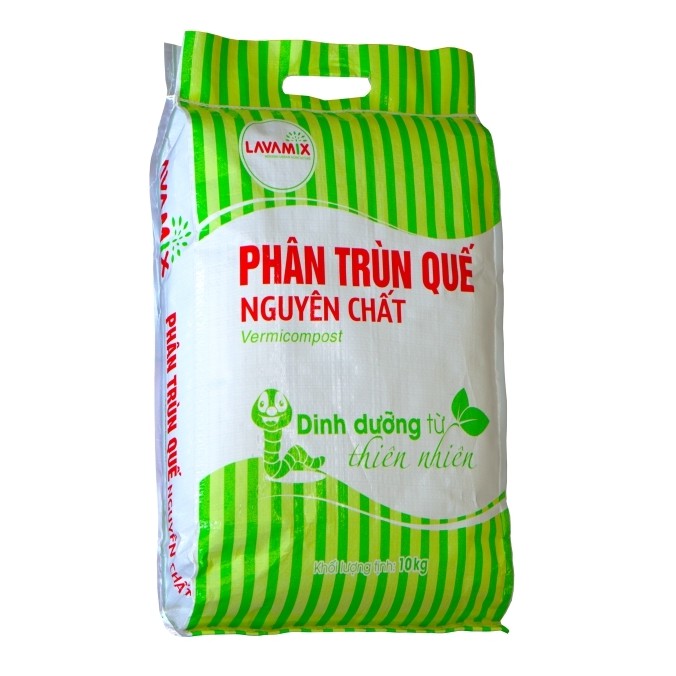 Phân trùn quế bao 10kg nguyên chất, giàu dinh dưỡng