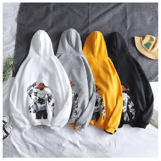 Áo Hoodie Dáng Rộng In Hình Luffy Trong One Piece Thời Trang Mùa Thu Cho Nam