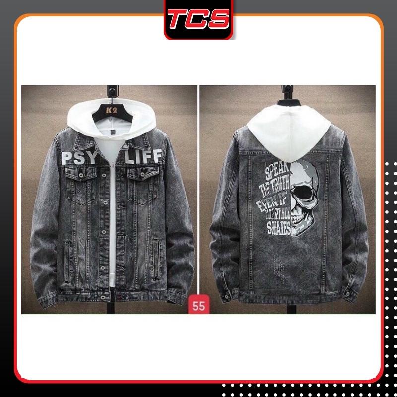 Áo Khoác Nam - Áo Khoác Jean Nam Chất Bò Đẹp Xanh Rách Hàng Hot Thời Trang .Hàng Xưởng Xuất ShopTcs 37