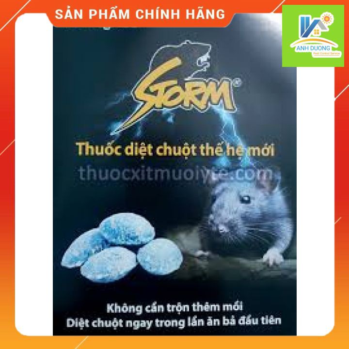 Thuốc diệt chuột sinh học Storm bịch 1 kg - 250 viên