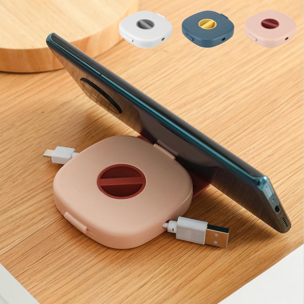 Giá Đỡ Điện Thoại / Dây Cáp Bằng Nhựa Tiện Dụng