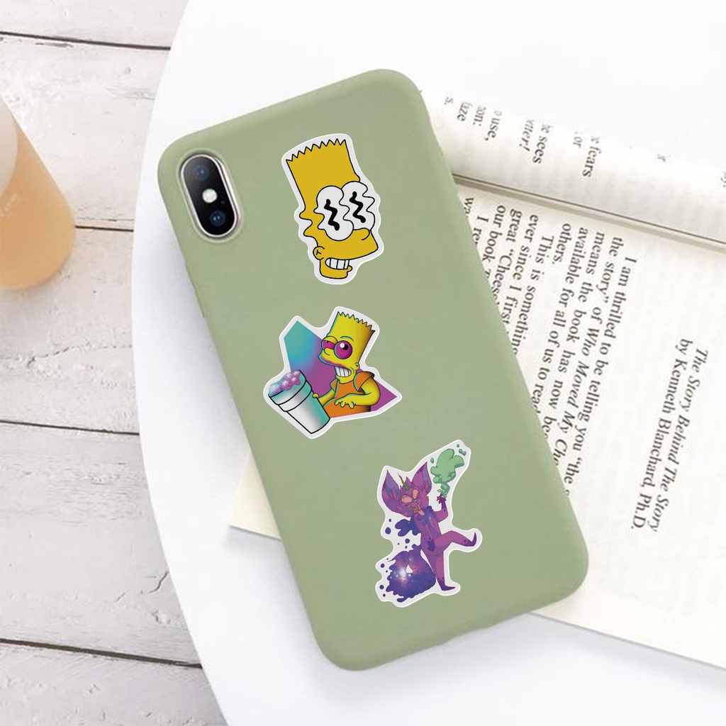 Bộ 52 miếng dán trang trí hình nhân vật hoạt hình đáng yêu