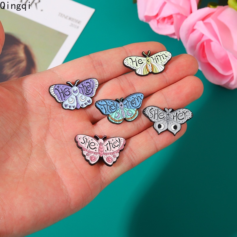 Huy hiệu cài áo Miss Zoe hình bươm bướm hoạt hình nhiều màu sắc dễ thương cho bé