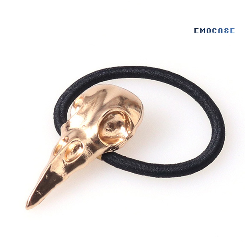 Dây Buộc Tóc Đuôi Ngựa Co Giãn Hình Đầu Lâu Phong Cách Punk Halloween Cho Nữ