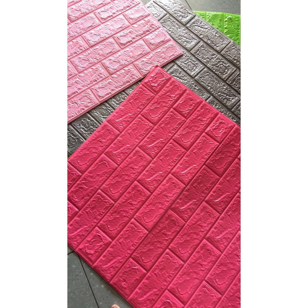 [Kho Phú Xuyên] XỐP DÁN TƯỜNG 3D GIẢ GẠCH TRANG TRí CÓ KEO DÁN SẴN 70 x 77 độ dày 3mm 4mm 5mm | BigBuy360 - bigbuy360.vn