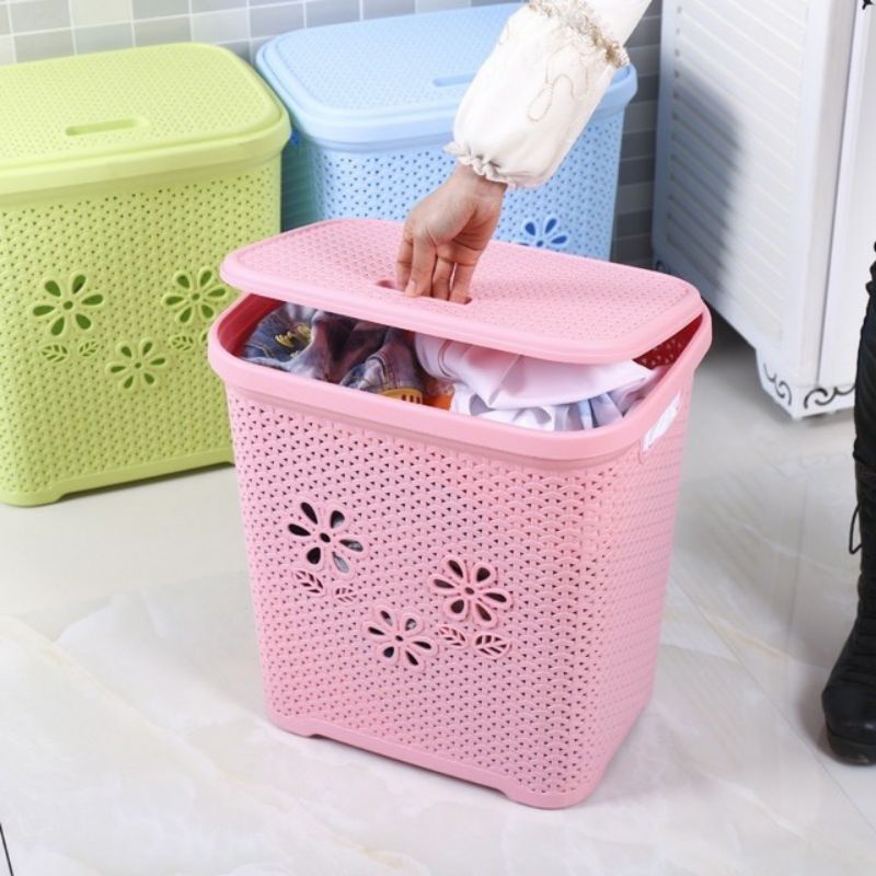 sọt đựng đồ gia đình có nắp cao cấp