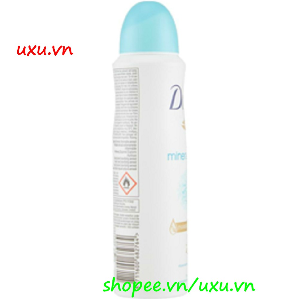 Xịt Khử Mùi Nữ 150Ml Dove Mineral Touch, Với uxu.vn Tất Cả Là Chính Hãng.