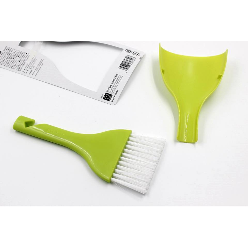 Bộ chổi xẻng mini (màu xanh lá) Hàng Nhật