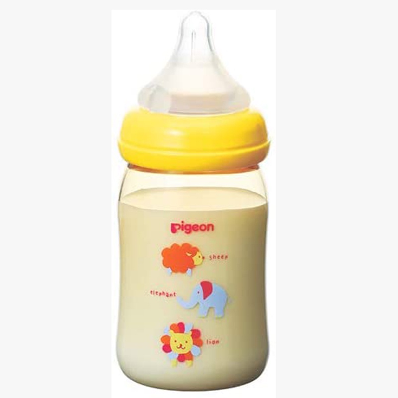Bình Sữa Pigeon PPSU Plus Cổ Rộng Hình thú 160(S)/240(M)ml