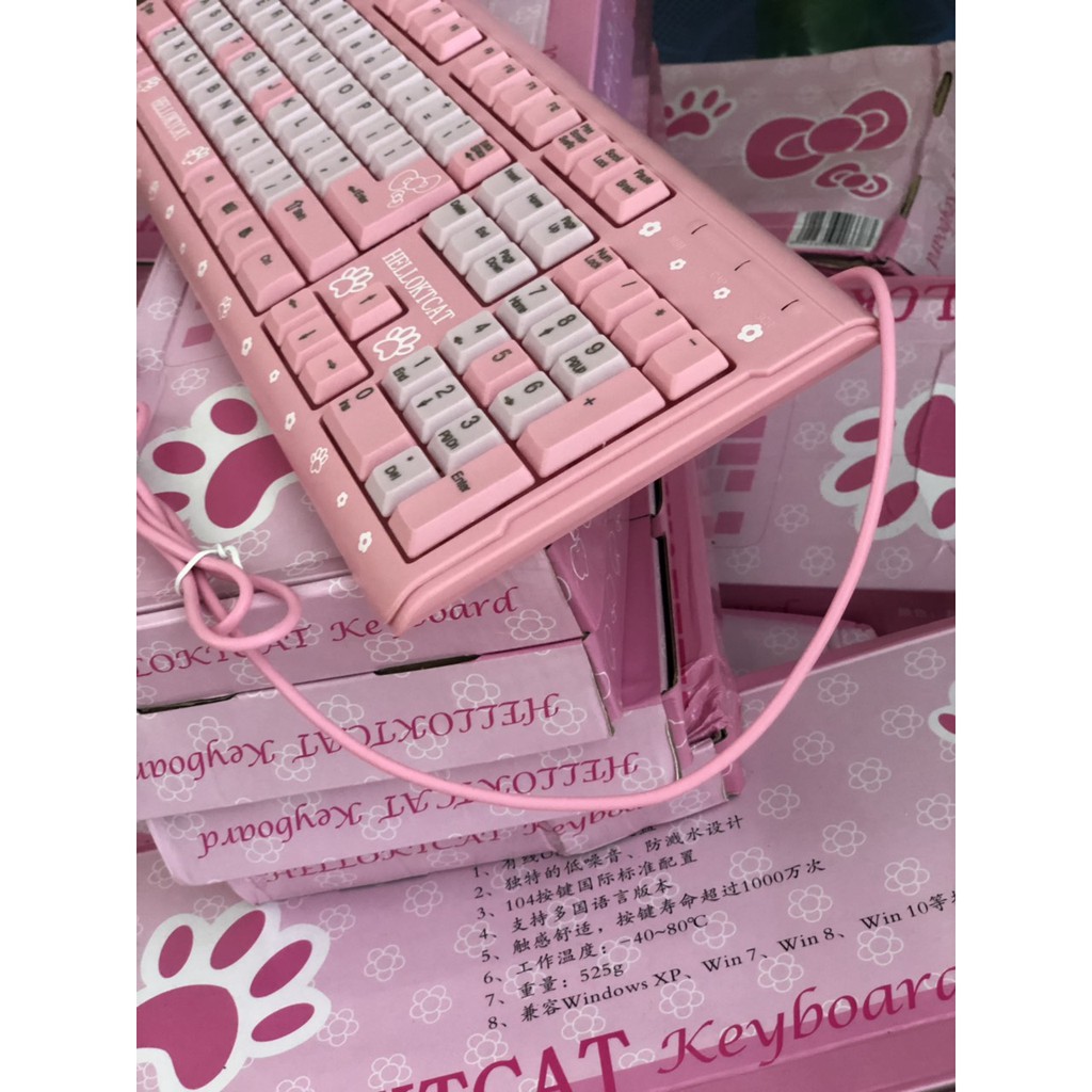 Bàn phím máy tính Doremon có dây- Màu Xanh - chuôi cắm USB - bàn phím văn phòng cho bạn trẻ năng động