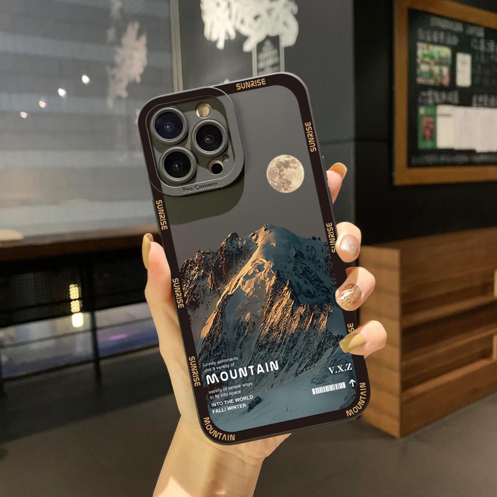 Ốp Điện Thoại Góc Vuông In Hình Núi Senery Cho Xiaomi Redmi Note 11 Pro 5G 11S 10 Pro 4G 10S Redmi 10C 9C A1