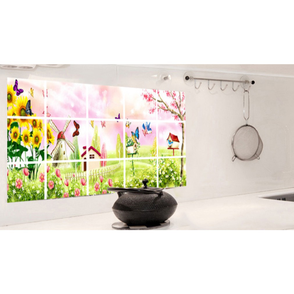 Miếng dán trang trí nhà bếp cách nhiệt