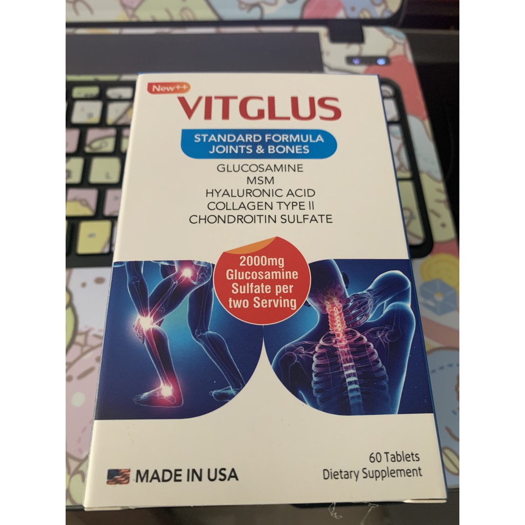 VITGLUS Viên Uống Bổ Sung Glucosamin MSM 2000mg Trên Mỗi Viên
