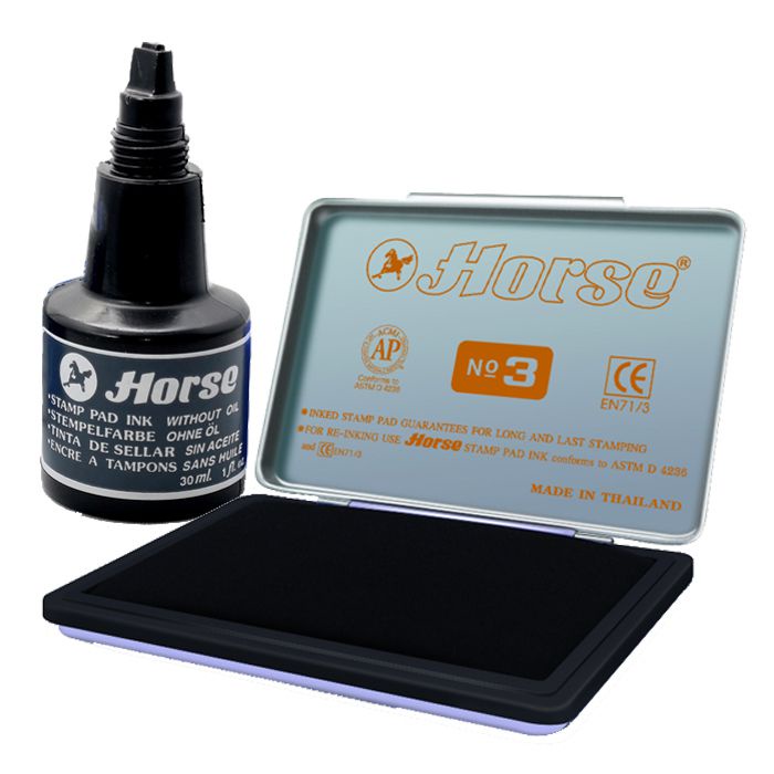 HỘP DẤU KIM LOẠI HORSE No.1/ No.2/ No.3 chính hãng