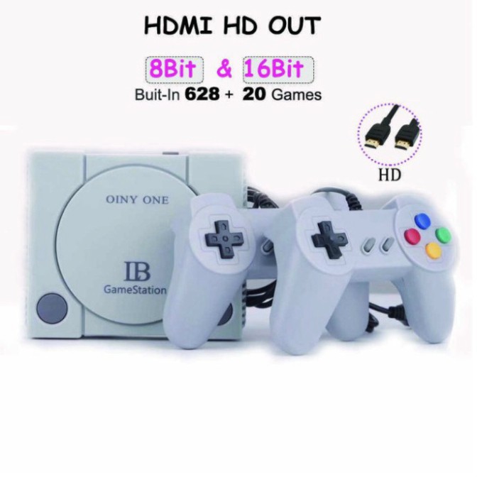 GIÁ TỐT NHẤT Máy Chơi Game 628 trò nes + 20 trò mới , Chuẩn HDMI , playstation , tay cầm game , máy chơi game , ps4 , bả