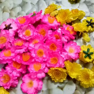 1kg hoa mai, hoa đào giả