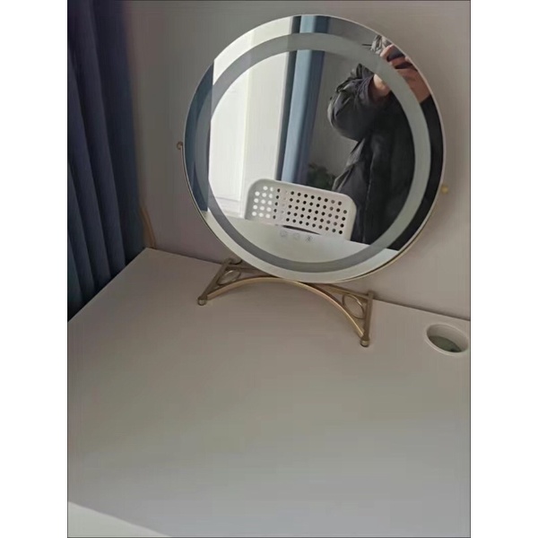Gương để bàn trang điểm có đèn Led 3 chế độ sáng❤️ hàng nhập khẩu cao cấp, Khung kim loại chắc chắn❤️