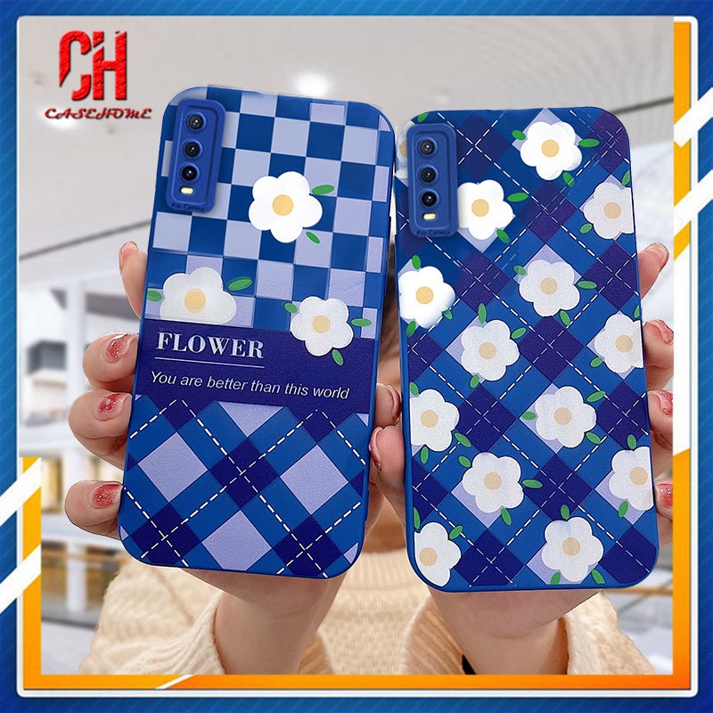 Ốp Điện Thoại Mềm Sọc Ca Rô Cho VIVO Y21 2021 Y12S Y12 Y20 Y91C Y30 Y21S Y20S Y12i Y15S Y91 Y15A Y76S Y76 Y10 Y30i Y93 Y95 Y15 Y17 Y53 Y50 Y53S Y51 2020 Y51A Y33S Y1S Y11 Y31 Y20i Y91i Y90 Y51S Y12A U10