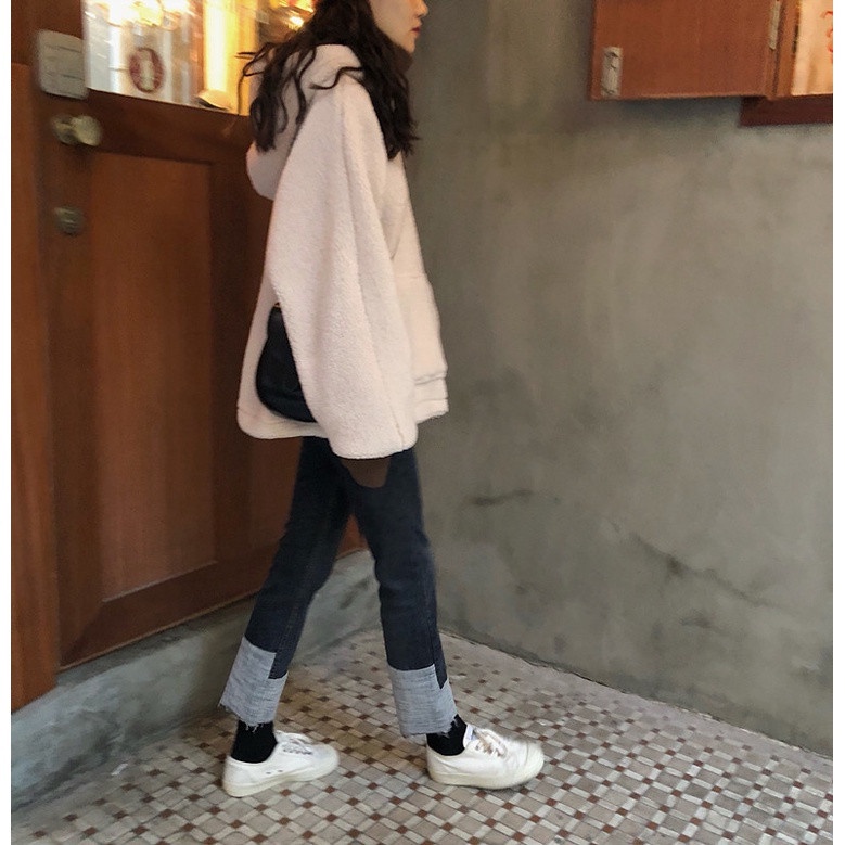 Áo Len Lông Cừu Tay Dài Thiết Kế Mới Thời Trang Mùa Đông Theo Phong Cách Hàn Quốc Dành Cho Nữ | BigBuy360 - bigbuy360.vn