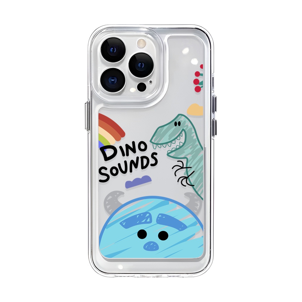 Ốp Điện Thoại Trong Suốt Hình Khủng Long Cho iphone 14 Plus 11 13promax 12 7Plus X XS Max