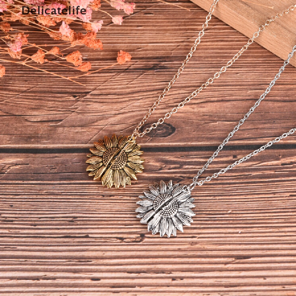 Vòng cổ mặt hình hoa hướng dương thời trang