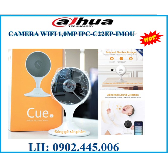 Camera IP Wifi 2.0MP IPC-C22EP-IMOU. Lắp đặt dễ dàng