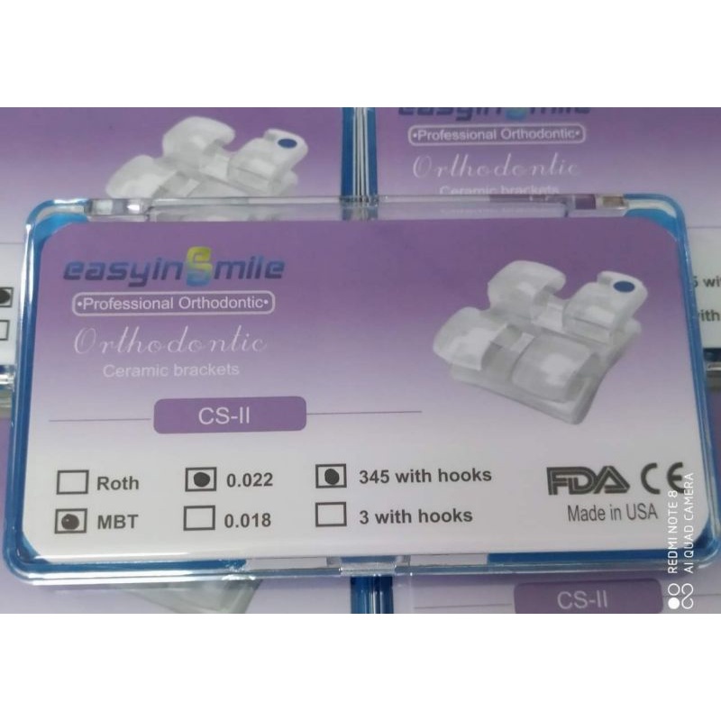 Mắc cài sứ thế hệ thứ 2, cắt CNC, hàng chính hãng mỹ